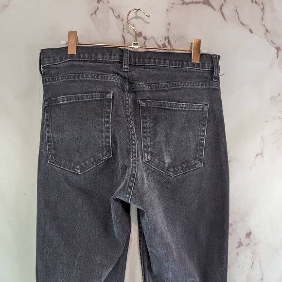 Everlane Jeans Women 29 Washed Black Gray Charcoal High Rise Skinny Regular - Picture 6 of 11